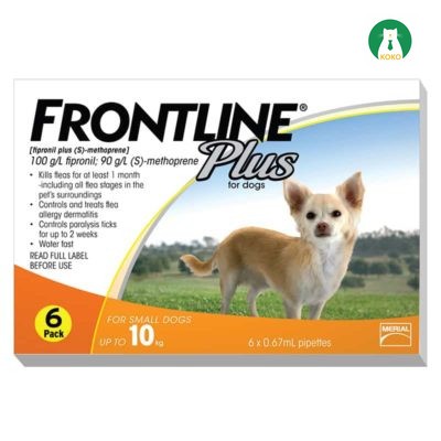 Nhỏ gáy trị ve rận cho chó dưới 10kg Fronline ( 1 tuýp )