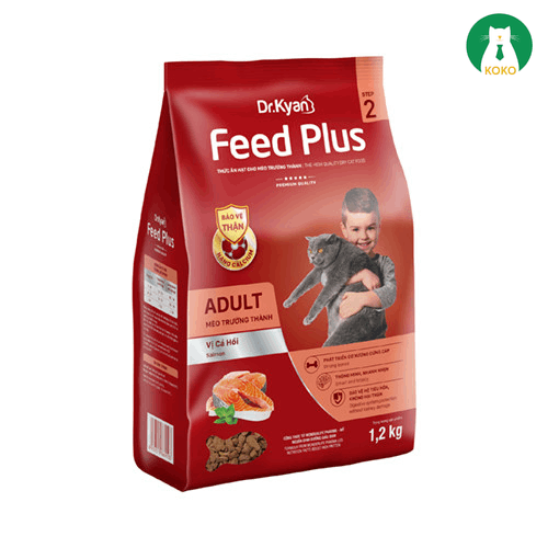 Hạt Feed Plush dành cho mèo lớn và mèo con 1.2kg