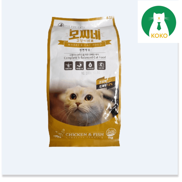 Thức ăn hạt Mozzi Hàn Quốc 1kg cho mèo